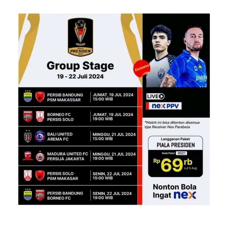 Nex Parabola Paket Piala Presiden 2025 paket nex parabola