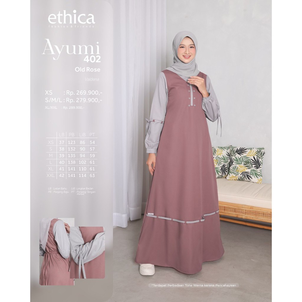 Gamis Daily Terbaru Ethica Ayumi 402