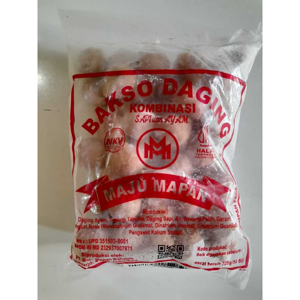 

Bakso Daging Maju Mapan (Merah) 725Gr/50bj