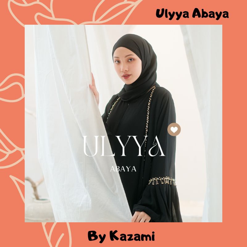 [READY STOK] FREE PASHMINA Ulyya Abaya by Kazami / Abaya / Abaya Hitam / Abaya Kazami / Abaya Premiu