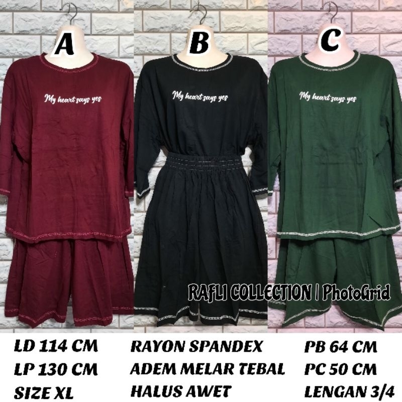 ONE SET LEMONE KODE 1614 - 1615 RS SIZE L - XL