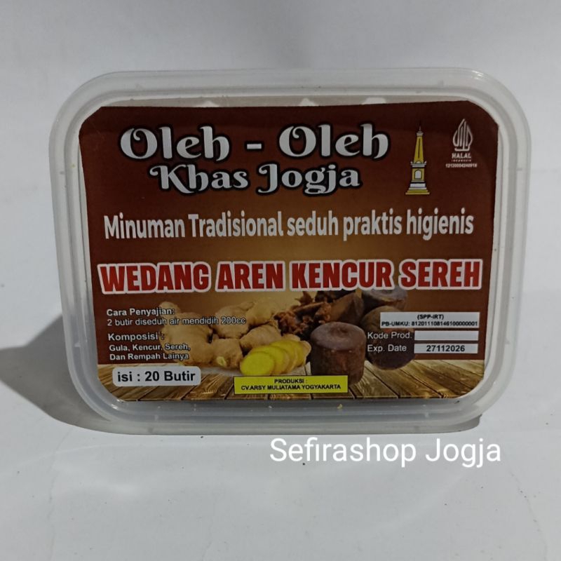 

Wedang Aren Kencur Sereh Kemasan Cup 20 Butir /Wedang Aren Jahe Merah Sereh Kencur Kunyit Putih Mint Temulawak Kopi Aren