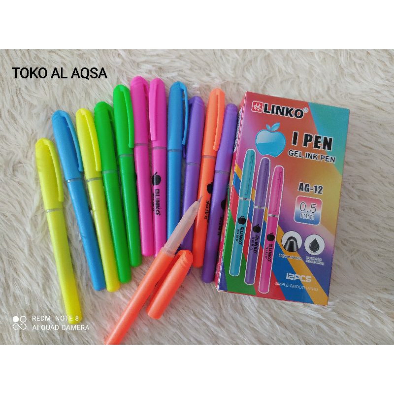 

Bolpoin//Pulpen//Bolpen Gell Ipen Linko AG-12 ( 1pcs )