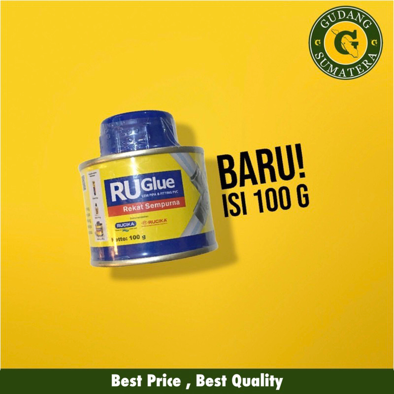 Lem Pipa Lem RuGlue 100 Gr Lem Rucika Kaleng