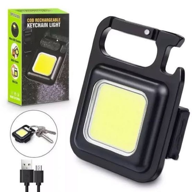 LAMPU LED EMERGENCY KEYCHAIN MULTIFUNGSI / LAMPU CAMPING CAS USB
