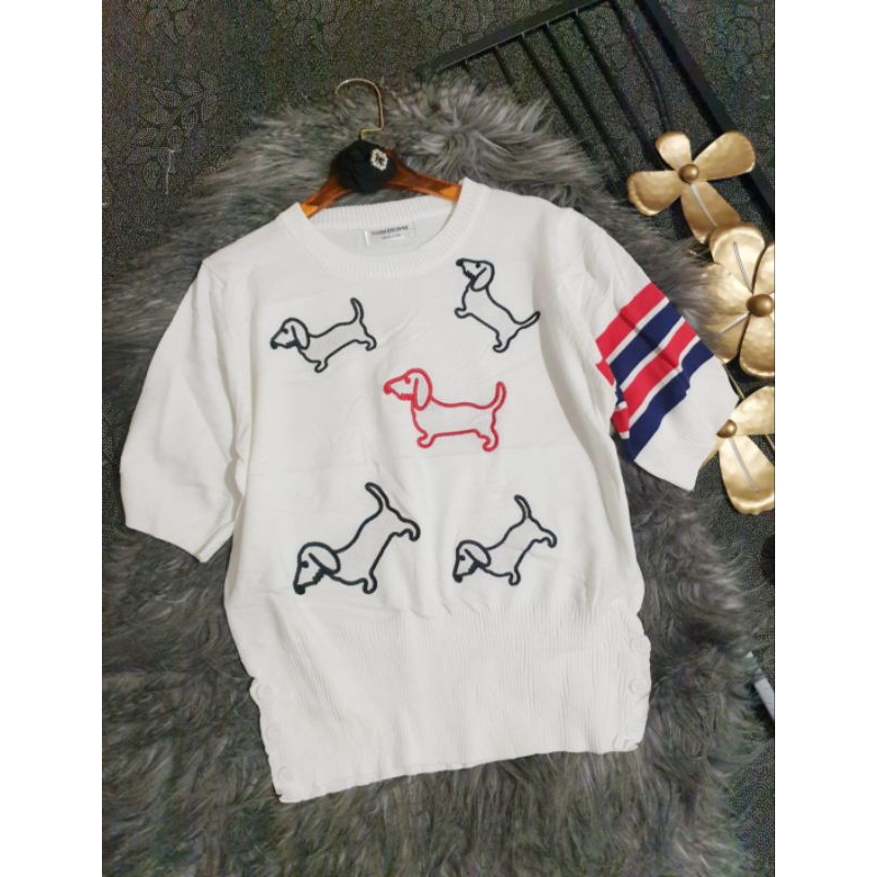 T'shirt Kaos Thom Browne Imp0rtt White