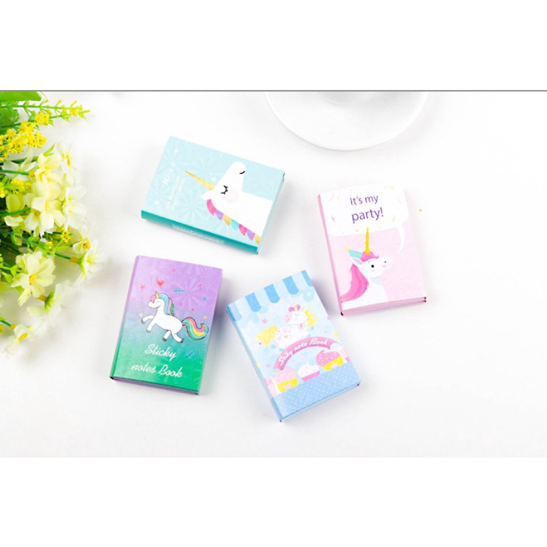 

PRODUCT IMPOR UNICORN Series Sticky Note Book Kumpulan Sticky Notes dalam bentuk buku motif UNICORN