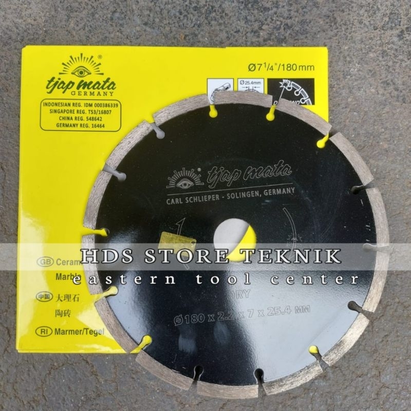 Mata Pisau Potong keramik Gerinda Potong  Granit Tjap Mata 7 inch Diamond Wheel