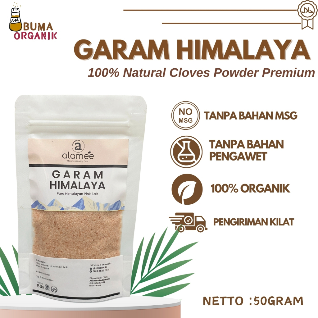 

Garam Himalaya Himalayan Pink Salt Garam murni Mini Travel Size Tester Test 50g