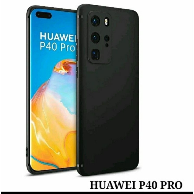 Case Huawei P40 Pro / P50 Pro Softcase Premium Black Casing Hp Sillikon Hitam