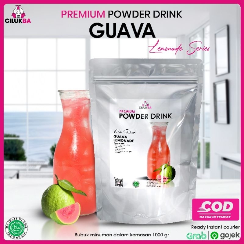 

Cilukba Bubuk Minuman Premium Rasa Guava Lemonade 1 kg / Premium Powder Drink