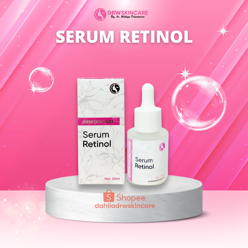 Serum Retinol DRW Skincare - Serum Scar Untuk Wajah Bopeng dan Exfoliasi Kulit Kusam Berjerawat