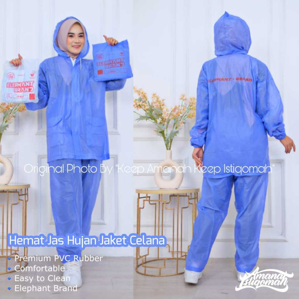 Jas hujan Hemat jaket celana mantol PVC