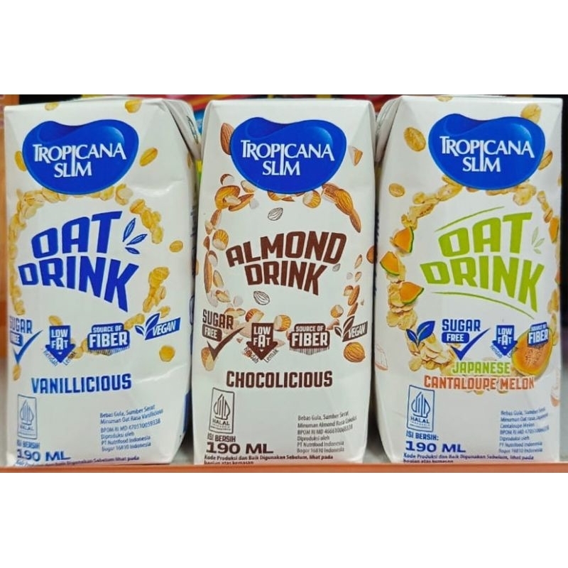 

TROPICANA SLIM Oat&Almond Drink 190ml RTD