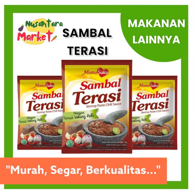 

SAMBAL TERASI MAMASUKA | 15GR | NUSANTARA MARKET
