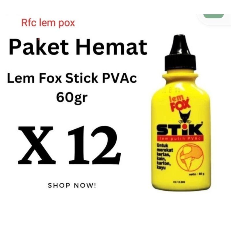 

lem pox stik 1 pak isi 12 pis