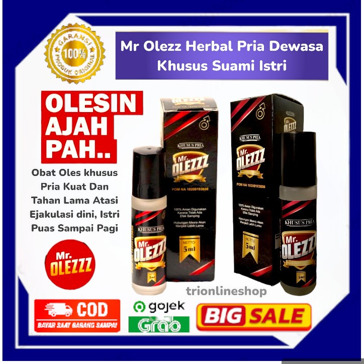 Obat Kuat Pria Tahan Lama 2 Jam MR OLEZZ Obat Kuat Oles Herbal Paling Ampuh BPOM