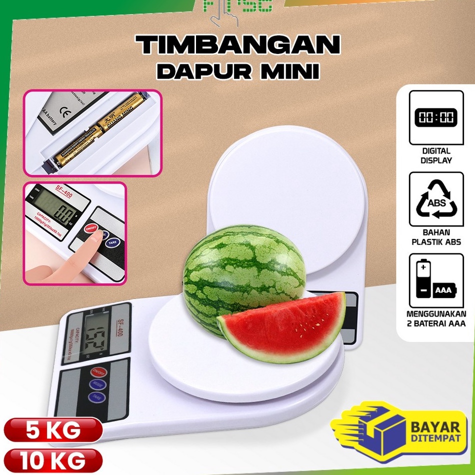 Terbagus FHC965 Timbangan Dapur Digital SF4 1Kg 5Kg Portable  Timbangan Digital Mini Kitchen Scale  