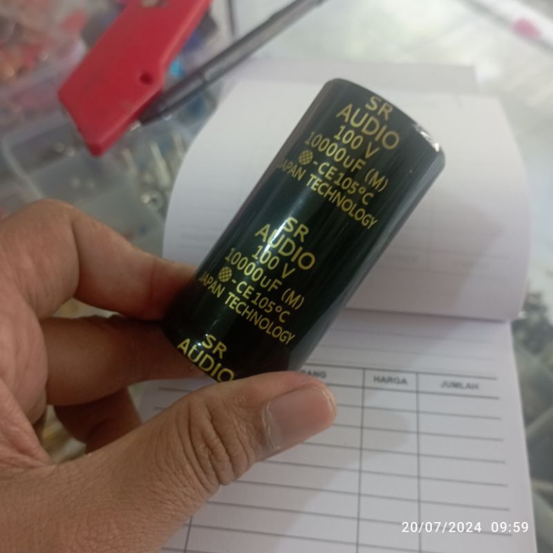 KAPASITOR 10000UF 100V SR AUDIO ELCO POWER BUILT UP ELCO 1000OUF 100V SR AUDIO