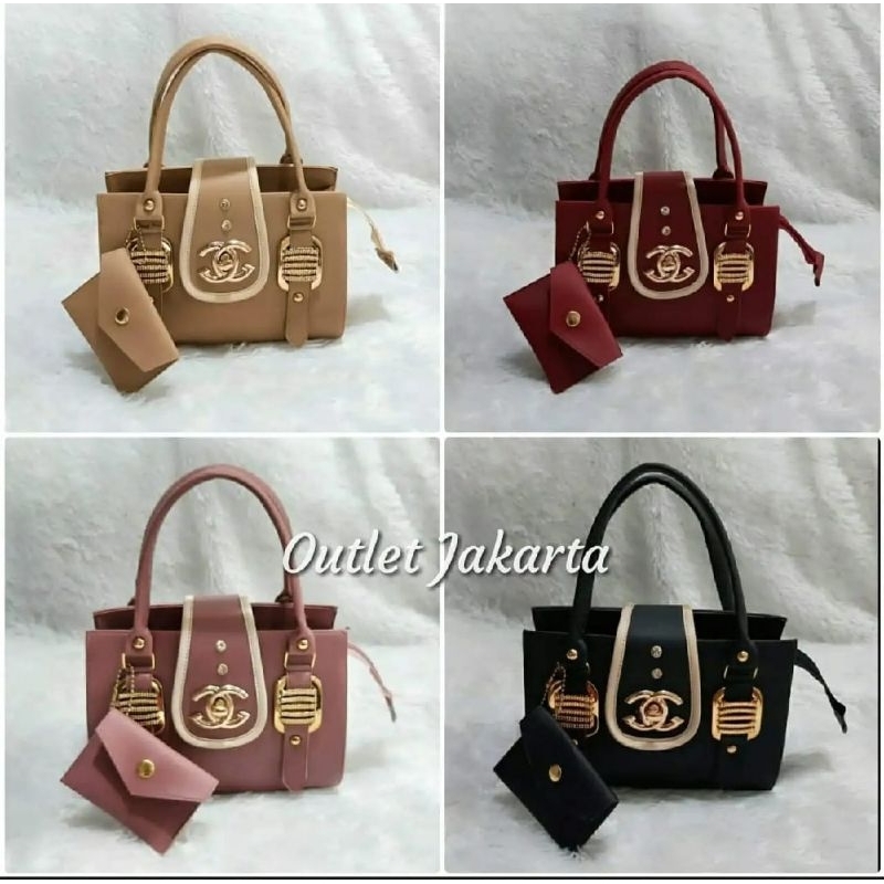 LADON STORE - Tas Selempang Dan Jinjing Wanita Cnl Mutiara Tas Kondangan Tas Pesta Tas Premium Free 