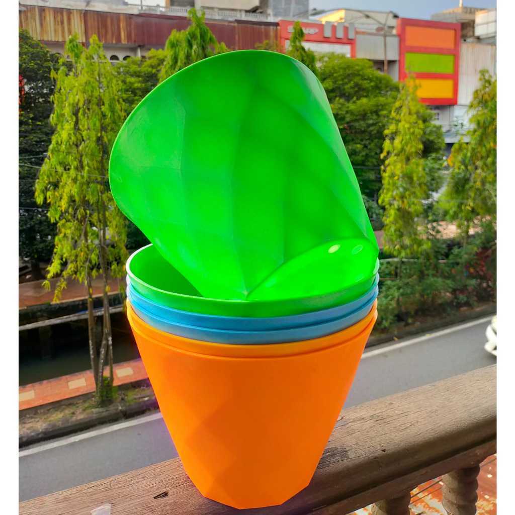 Pot wajik 30/pot bunga/pot plastik/pot minimalis/pot sukulen/pot warna/pot OK