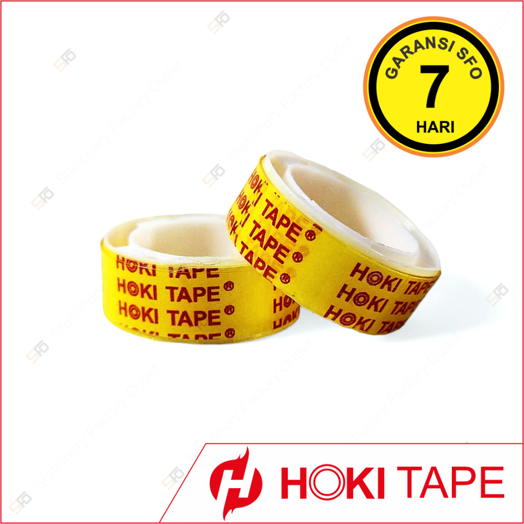 

Stationery Tape Hoki 12mm x 4.5M - Isolasi Kecil - SFO Semarang Official