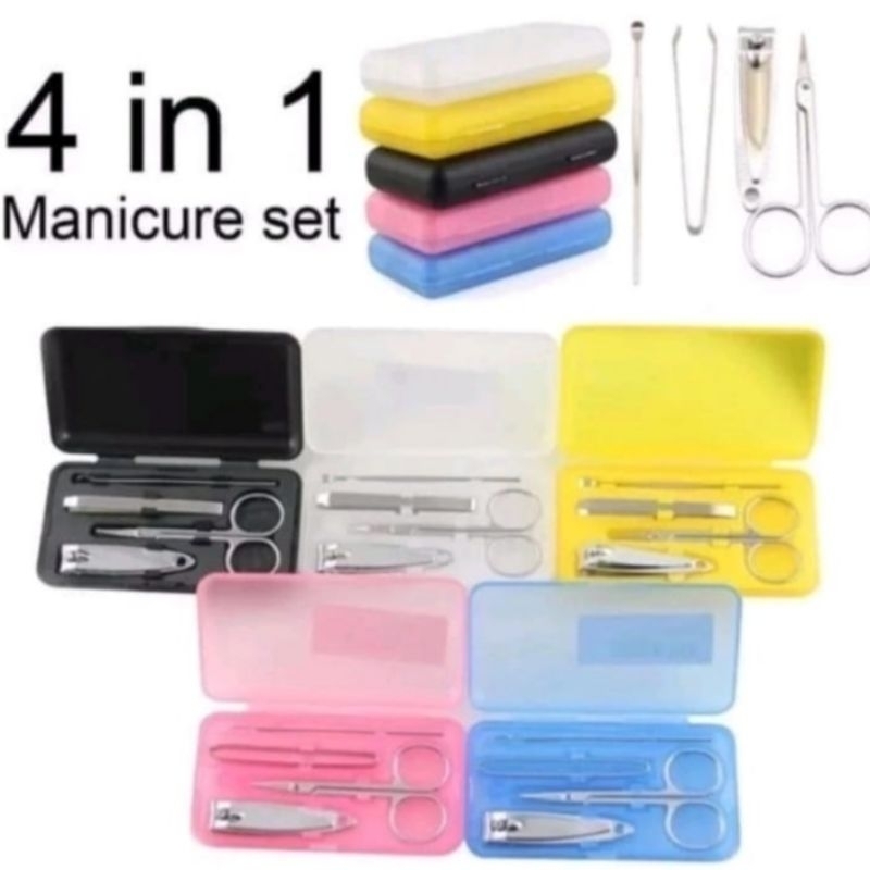 Gunting Kuku Set Pedicure Medicure Set 4 In 1