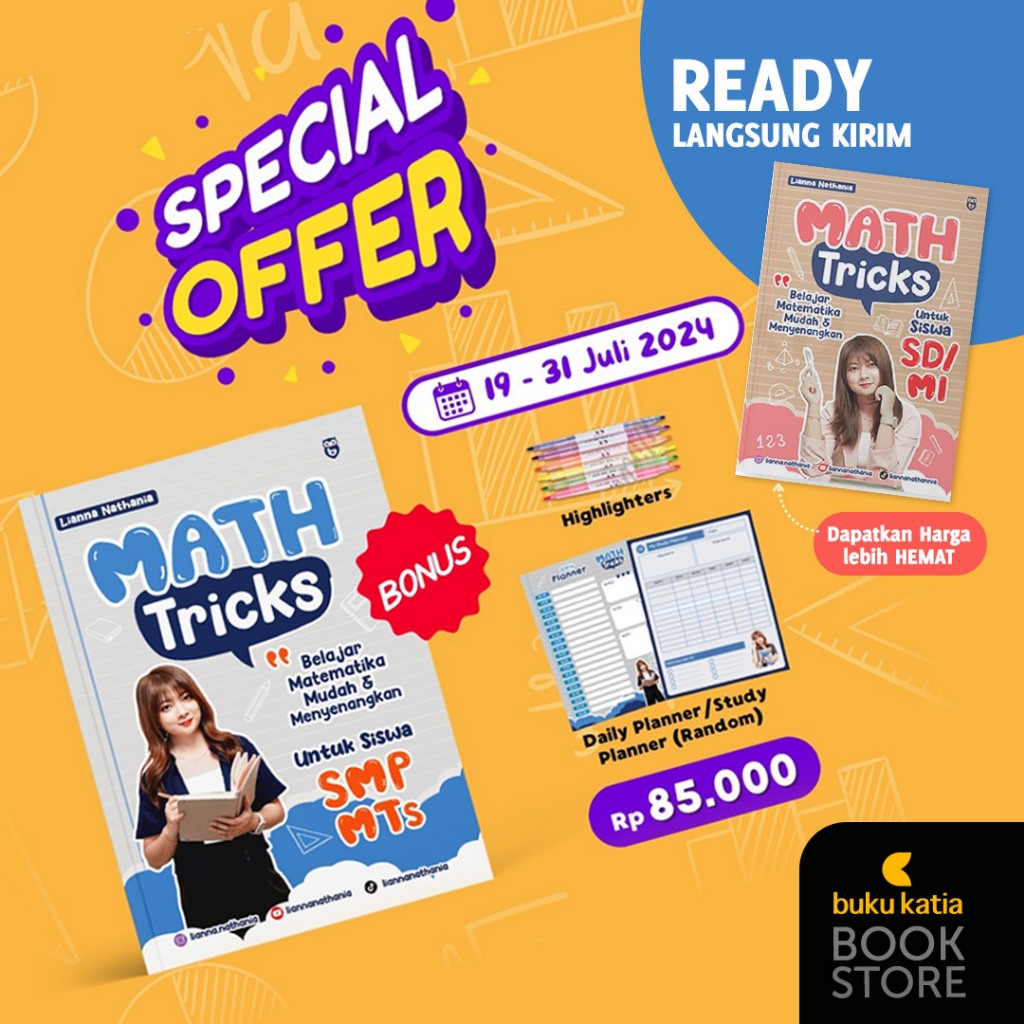 Math Tricks; Buku Matematika SD/Mi; Math Tricks SMP/MTs - Lianna Nathania