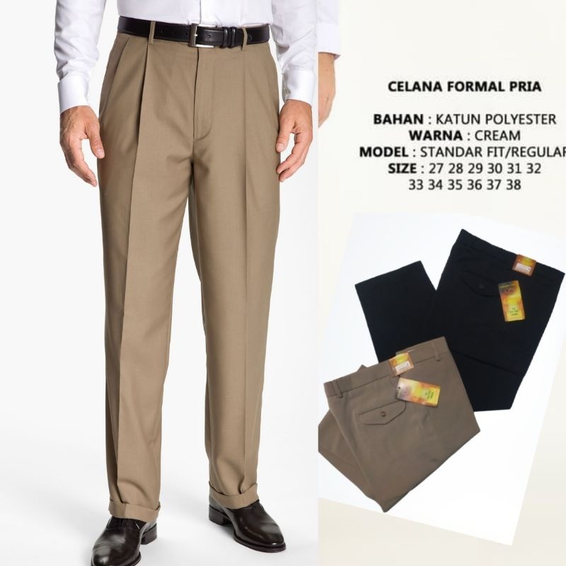 CARDINAL CELANA KAIN PRIA KANTORAN FORMAL CELANA PANJANG PRIA - CDL Celana kain Cardinal halus27-44/