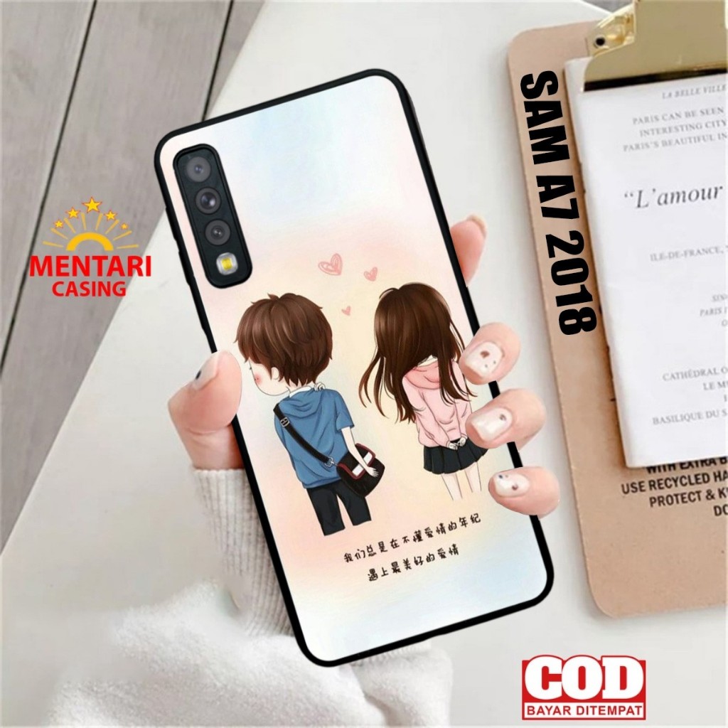 Case Samsung A7 2018 Casing Motif Couple Mentari Casing Case hp Terbaru Terlaris Mentari Caing