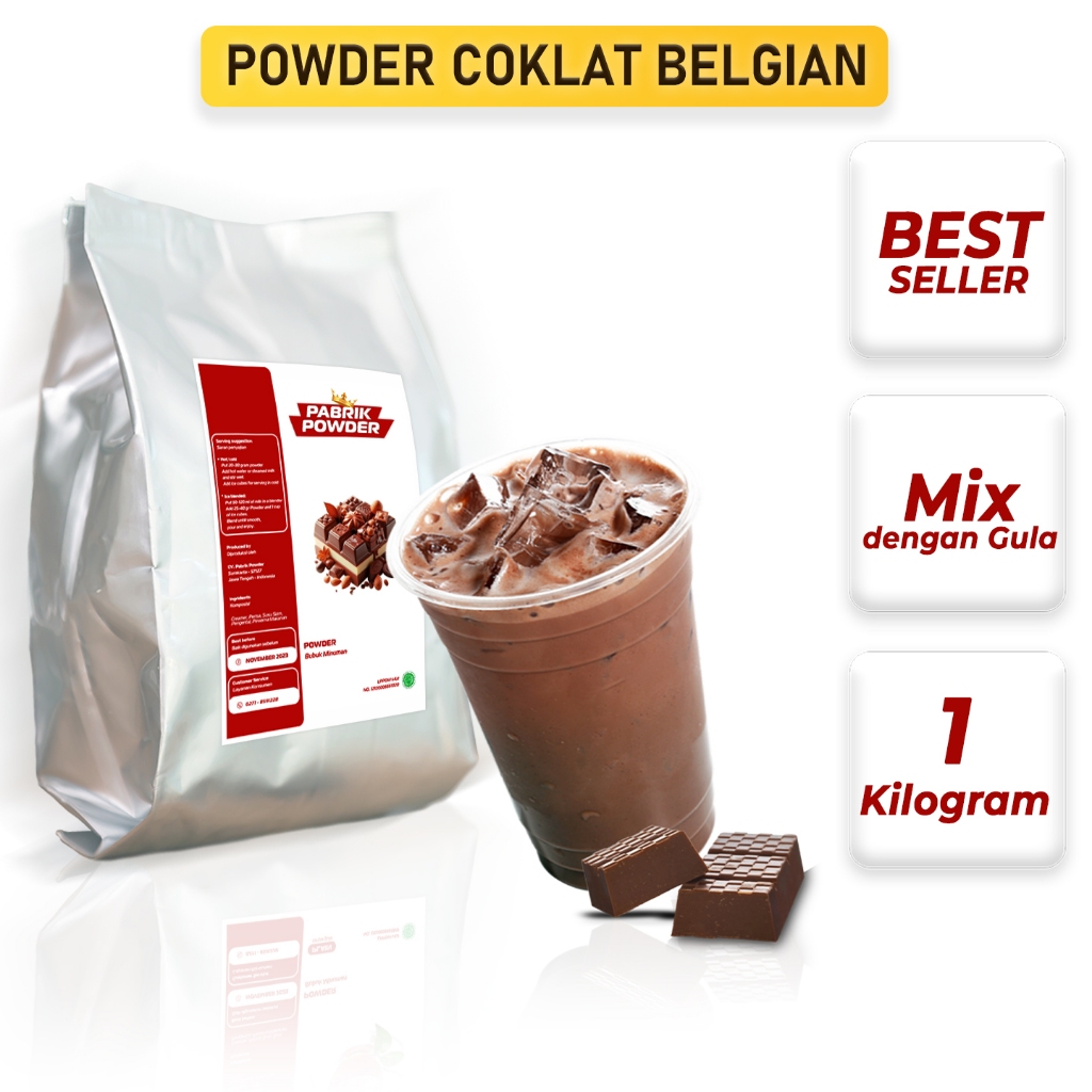 

Sekar_Shop07 Powder Coklat Belgian, Chocolate Drink , Bubuk Minuman Cokelat
