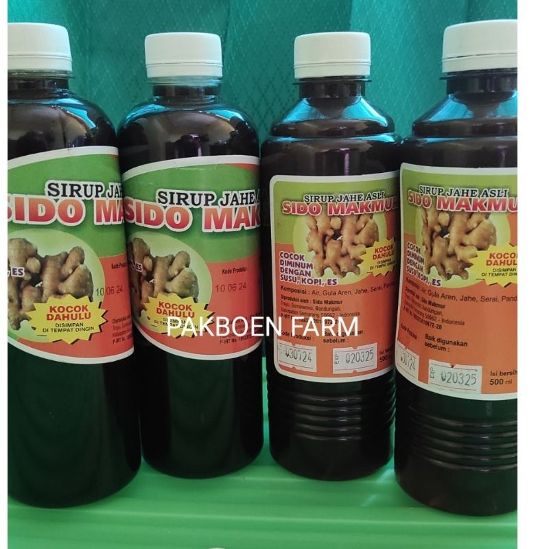 

Sirup Jahe Sido Makmur Kemasan Botol Plastik Asli (Bukan Repack)