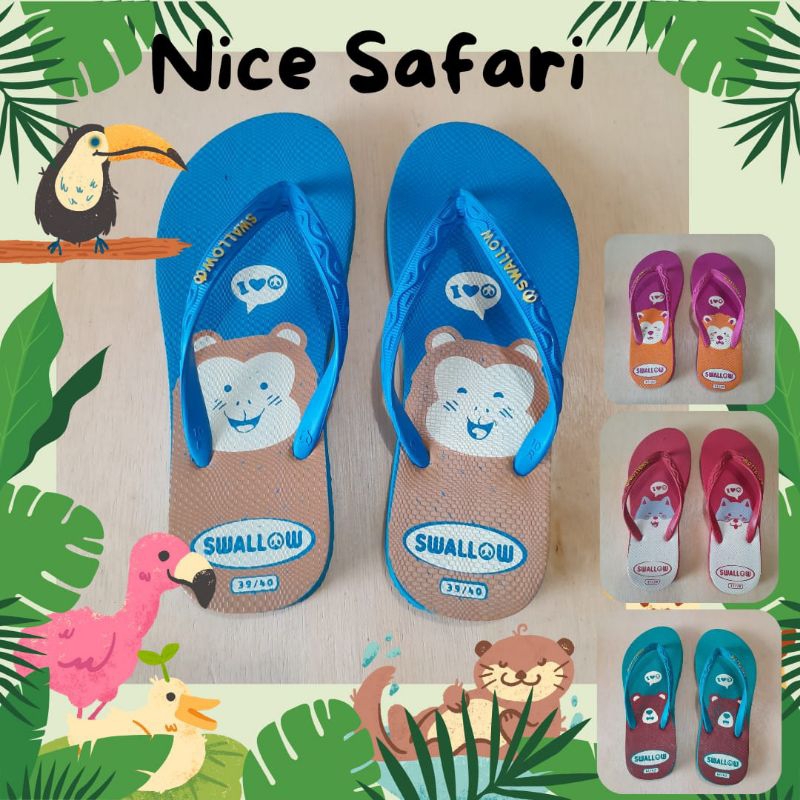 Sandal Jepit Lucu Sandal Jepit Swallow Nice Safari Sandal Jepit Cewek Sandal Jepit Gemes Sandal Empu