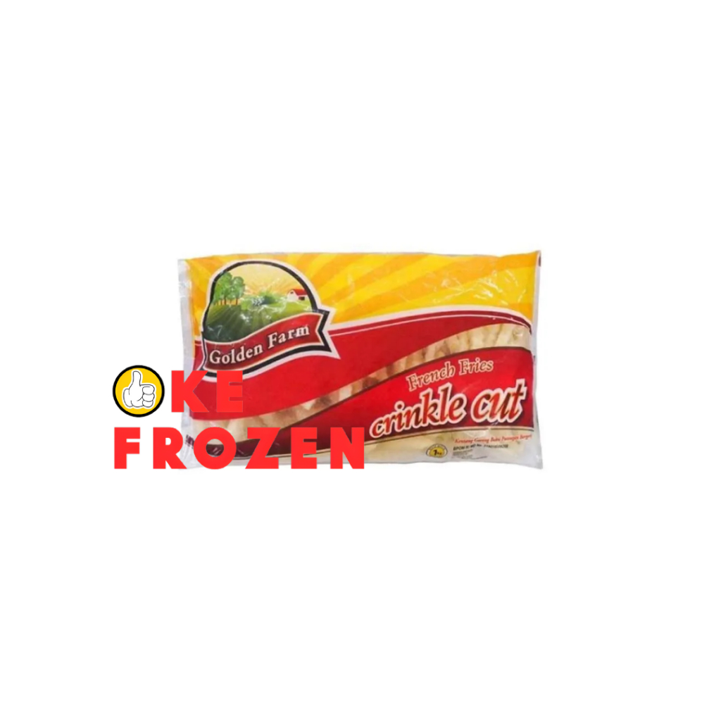 

GOLDEN FARM CRINKLE CUT 500GR / KENTANG GORENG BEKU / FRENCH FRIES