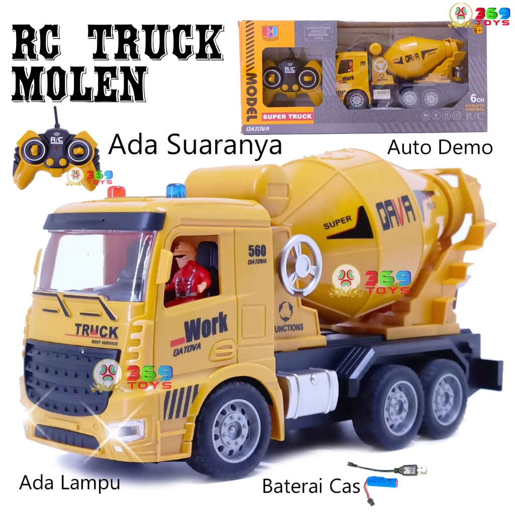 NEW- MAINAN KONTRUKSI MOLEN RC TRUK MOLEN KENDARAAN ALAT BERAT