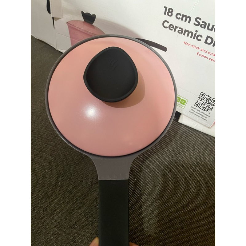 cypruz sauce pan 18cm ceramic diecast