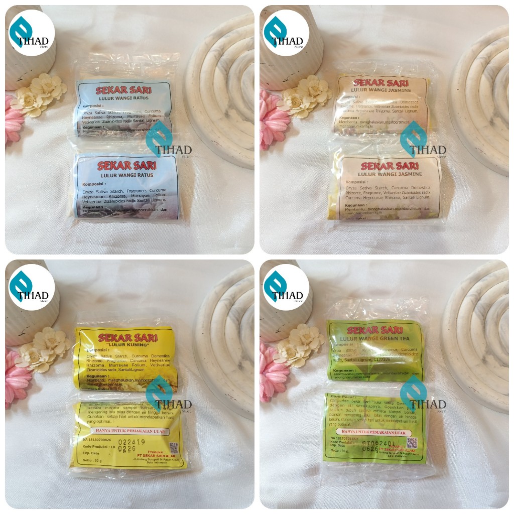 Lulur Kuning Sekar Sari Wangi - Lulur Tubuh Badan Body Spa Salon Lulur Badan Whitening