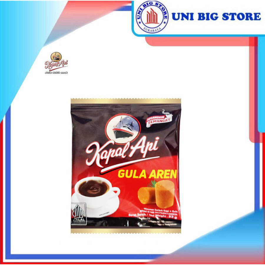 

Kapal Api Kopi Gula Aren Bubuk 23 gr 10 Sachet Coffee Powder