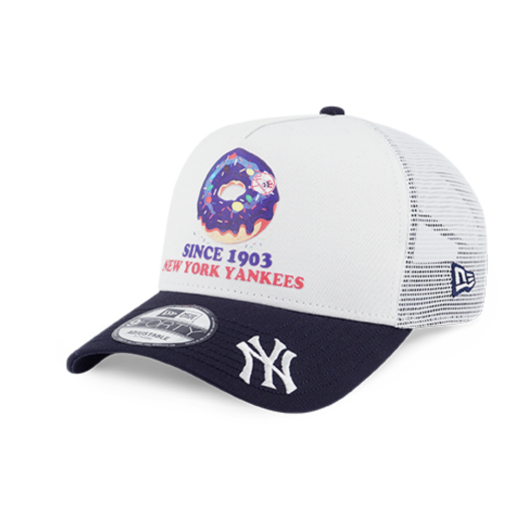 Topi New Era Cap New York Yankees Donut Party Vibe Trucker Type A Frame 9Forty Adjustable Original