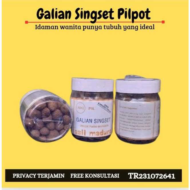 OBAT PIL JAMU HERBAL GALIAN SINGSET BOTOL ISI 100 pil Mengurangi Berat Badan Nafsu Makan Mencegah Le