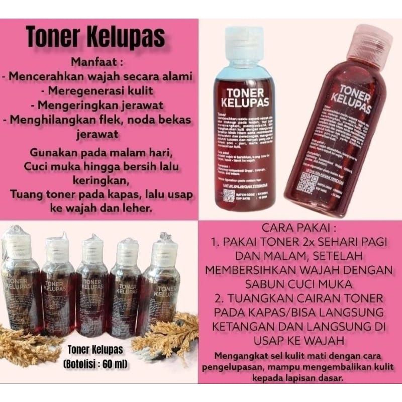 Toner kelupas wajah