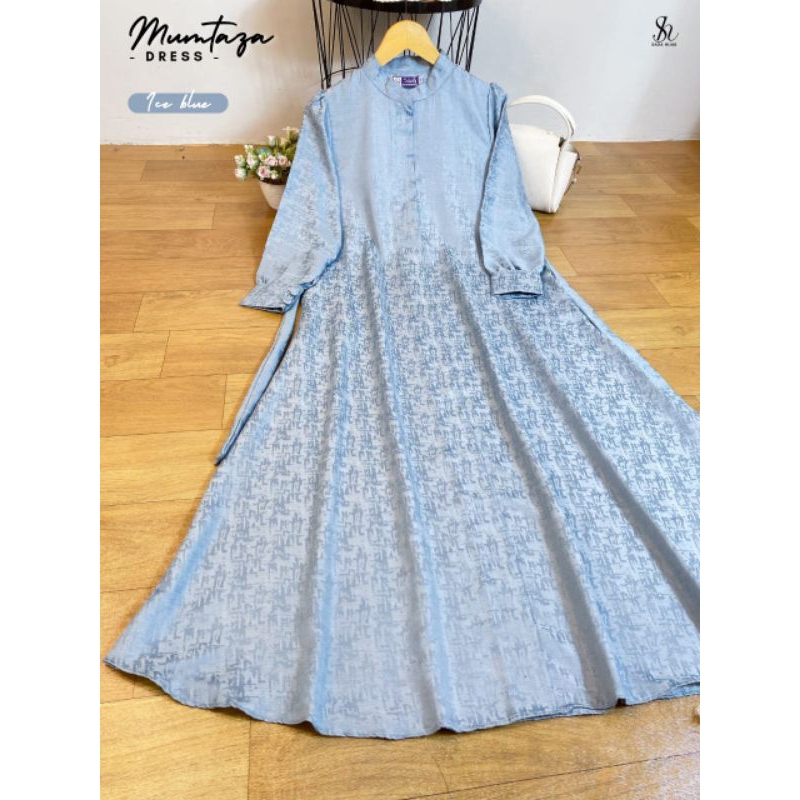 GAMIS JAGUAR EMBOS MUMTAZA DRESS CASUAL SIZE S M L XL XXL - SERAGAMAN GAMIS HITAM PUTIH MAHOGANY BUR