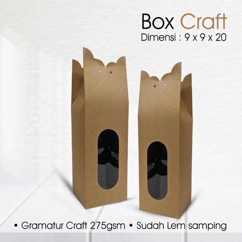 

Box Souvenir Craft 9 x 9 x 20 cm Tali Button Lock