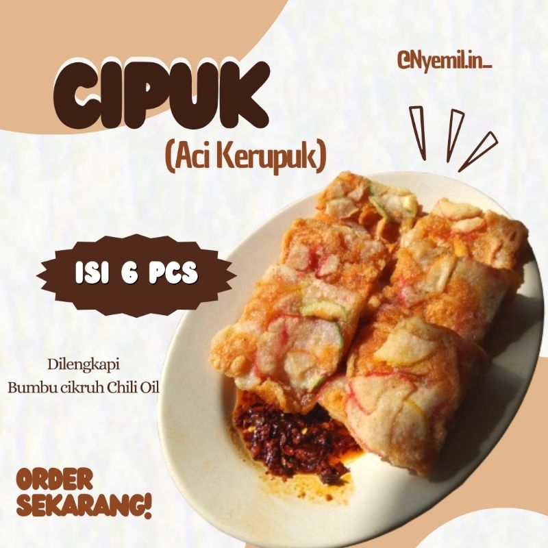 

CEMILAN VIRAL ❗❗ CIPUK ( Aci Kerupuk) Chili Oil Isi 6 pcs