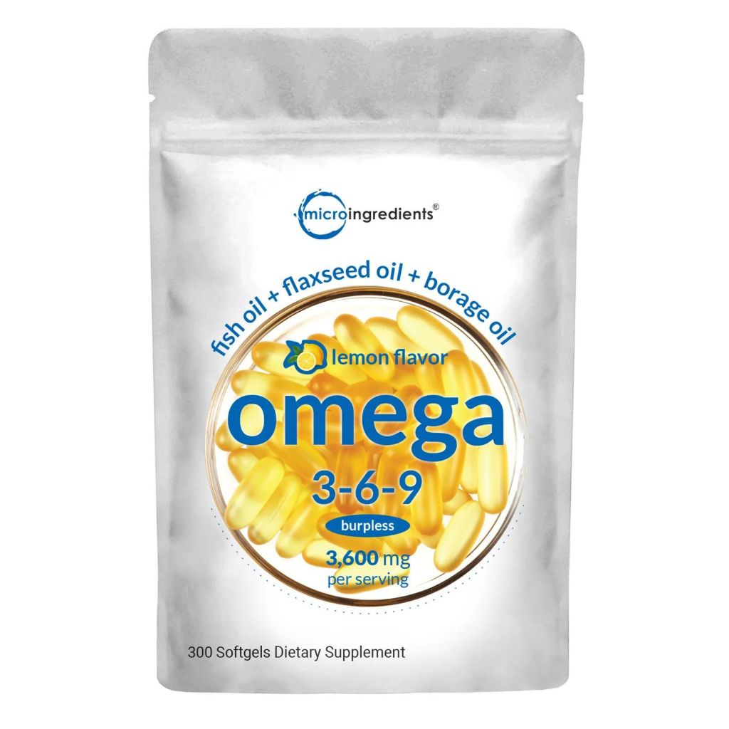 Microingredients Omega 3 6 9 Isi (300) Micro Ingredients Omega 3-6-9 Original