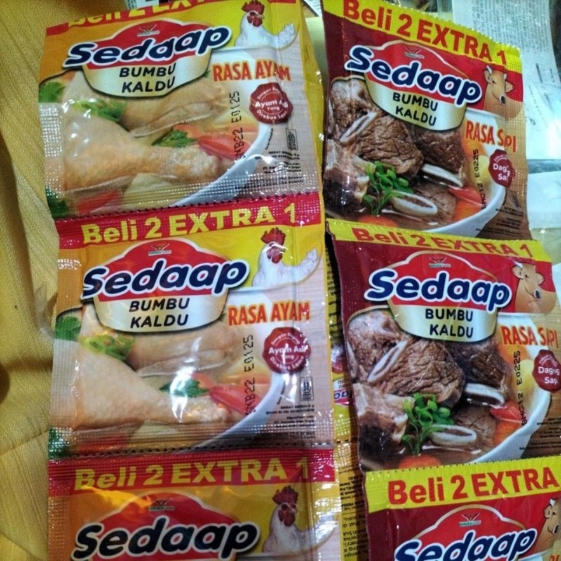 

Sedaap Bumbu Kaldu Sachet 9gr Beli 2 Gratis 1