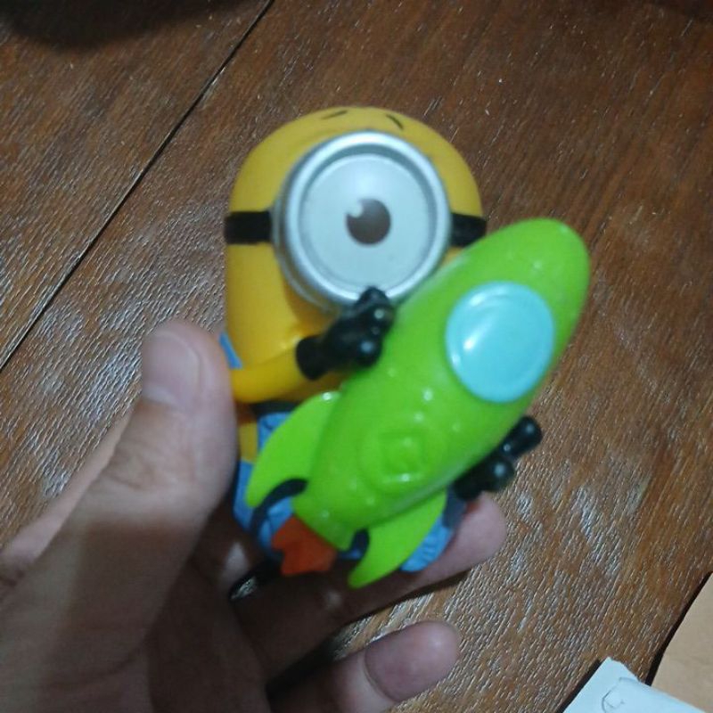 Preloved Action Figure Minion Kevin Mainan Happy Meal Mcd Tc-1287