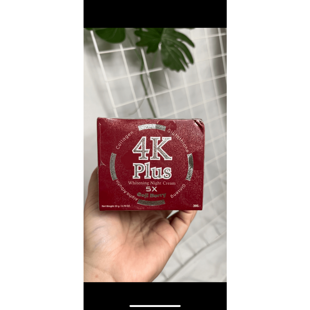 4K +Plus Whitening Night & Day Cream Original Thailand