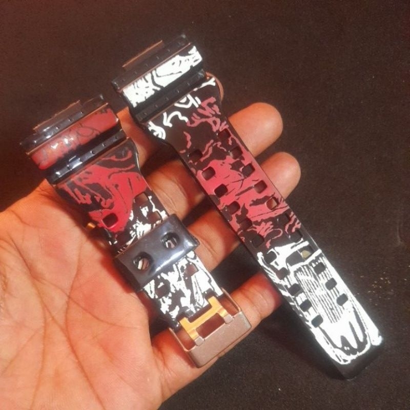 Strap Tali Jam Tangan G-Shock GA-100 /110/120 Tali G-Shock One Piece Premium