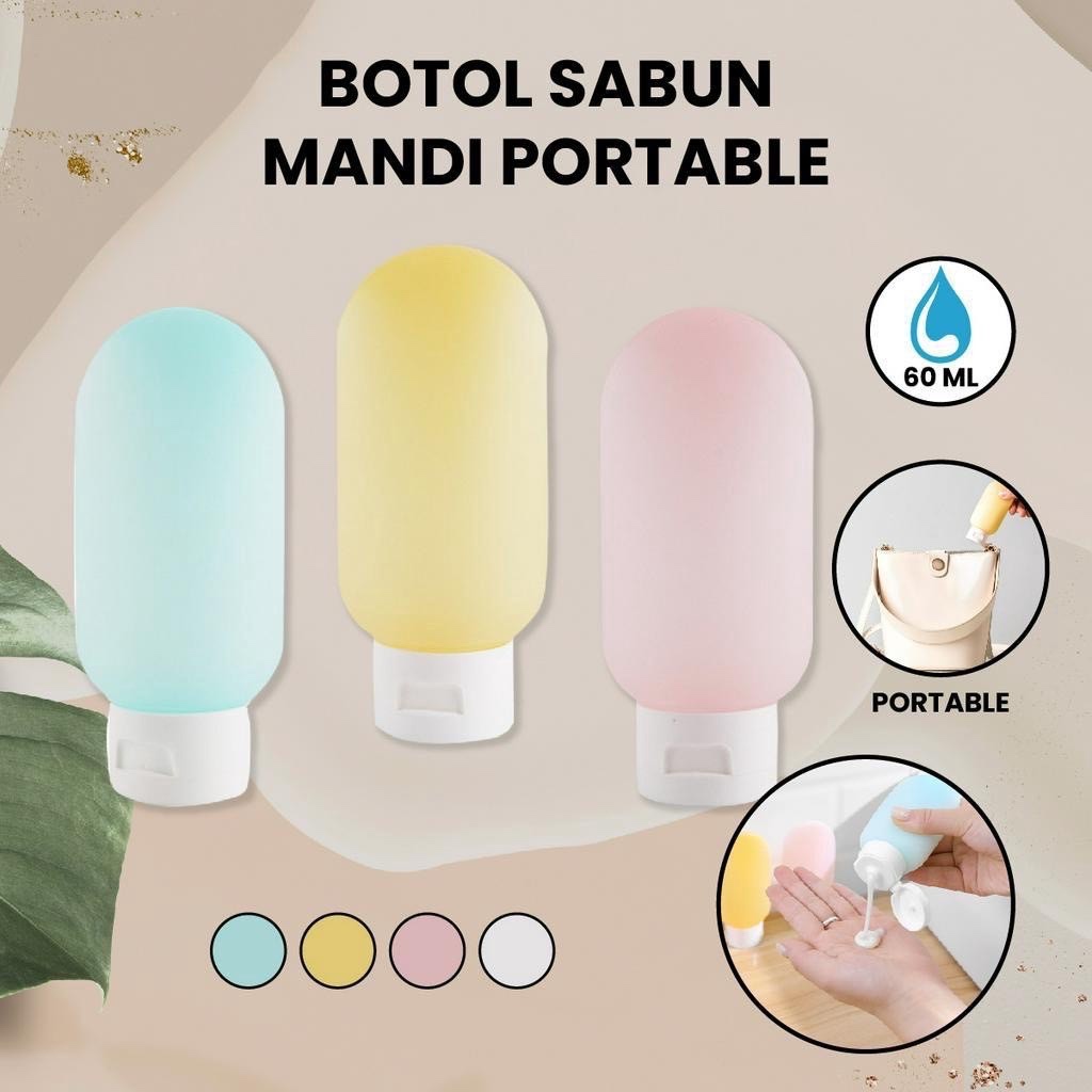 botol lotion wadah botol travel pack 60ml warna doff premium bottle refill botol shampoo shampo samp